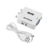 Adaptador Convertidor de Audio y Video RCA a VGA 1080p