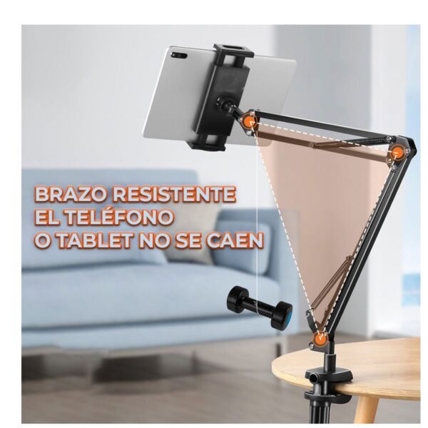 Soporte Universal de Brazo Articulado De Mesa o Escritorio Para Tablet