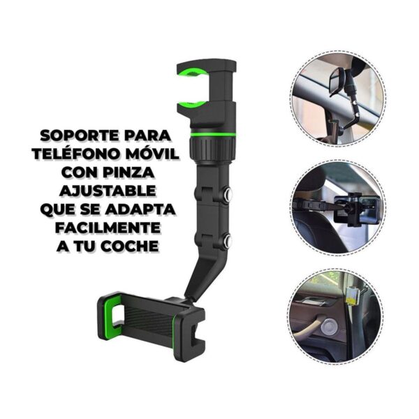 Soporte De Retrovisor Para Celular Giro 360