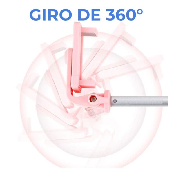 Baston Selfie Stick Con Luz Obturador Remoto Via Bluetooth Función Tripie