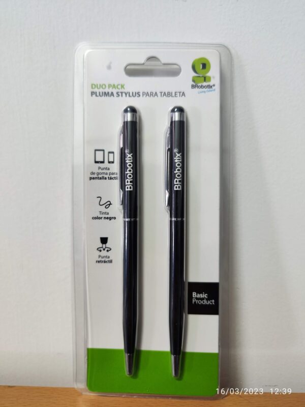 BRobotix Boligrafo Pluma Stylus Para Tableta O Smartphone 2 pz