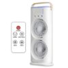 Ventilador De Torre Doble Con Nebulización Con Base Giratoria Y Control Remoto