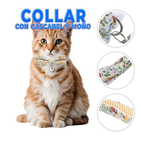 Collar Ajustable Para Perro o Gato Con Cascabel