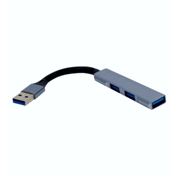 Hub USB 3 Puertos Para Computadora o Laptop Cuerpo de Aluminio