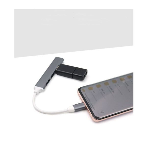 Adaptador USB Tipo C Hub USB 3.0 3 Puertos Para Celular Android Laptop Windows