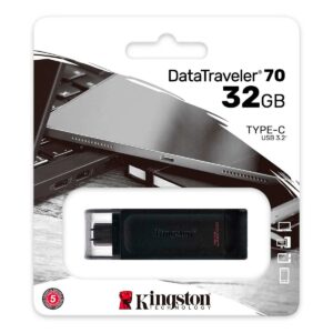 Kingston Memoria USB Tipo C 3.2  32Gb Para Celular PC Autoestereo Etc.