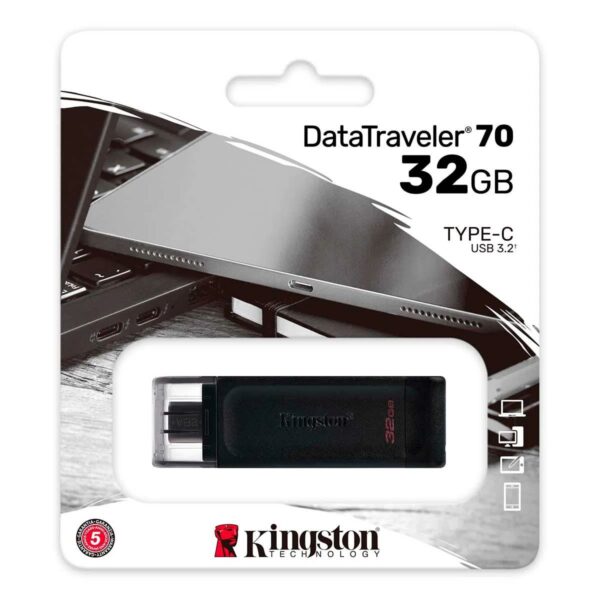 Kingston Memoria USB Tipo C 3.2  32Gb Para Celular PC Autoestereo Etc.