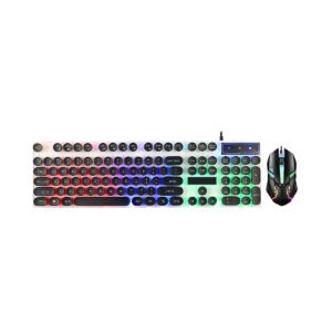 Kit Gamer Teclado Y Mouse Alambrico Ilumindado RGB