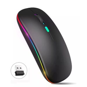 Mouse RGB Inalámbrico Recargable Diseño Slim