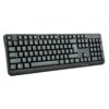 Teclado Vorago Multimedia Alámbrico USB Negro