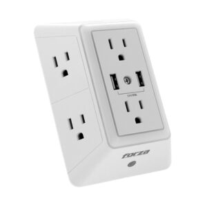 Forza Power Tomacorriente Con Supresor De Picos 6 Contactos 2 USB 490j 1875W