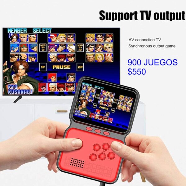 Consola Portatil Retro Arcade M3 900 Juegos Clásicos 8 y 16 Bits
