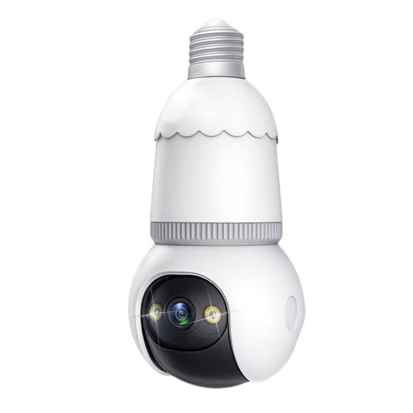 Cámara De Seguridad Tipo Foco De 2 Mp Y 2.4 Ghz 360° Inalámbrica Con Visión Nocturna