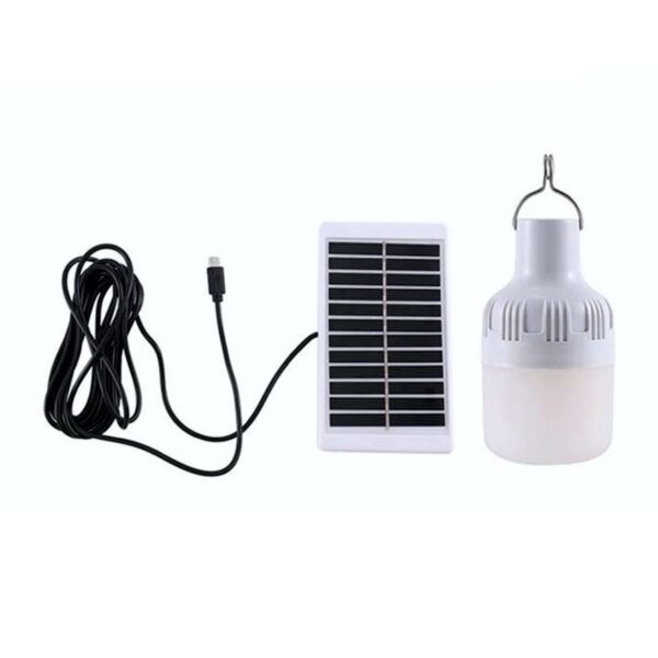 Lámpara Led De Emergencia Recargable USB O Panel Solar