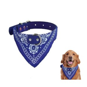 Collar Para Mascota Con Banda De Paliacate Talla L