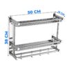 Organizador De Pared Para Baño Acero Inoxidable