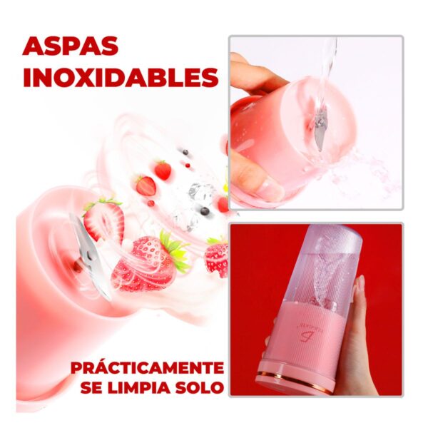 Vaso Licuadora Portatil Recargable Uso Personal 350ml