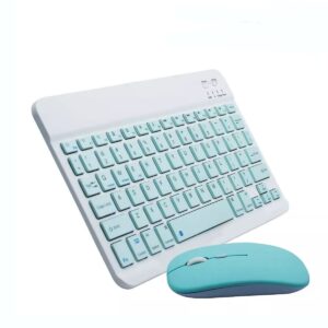 Kit Mini Teclado Y Mouse Inalambrico Bluetooth Para PC iPhone Android