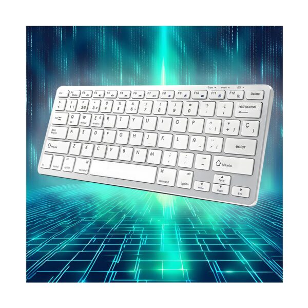 Teclado Inalambrico Bluetooth Super Slim En Español Para Smartphone Tablet PC Laptop