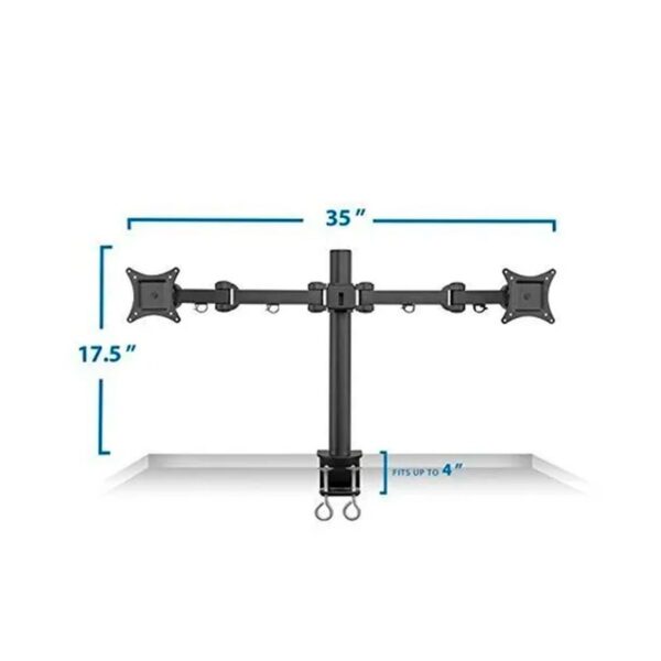 Soporte De Mesa o Escritorio Para 2 Monitores De 13 a 27 Pulgadas
