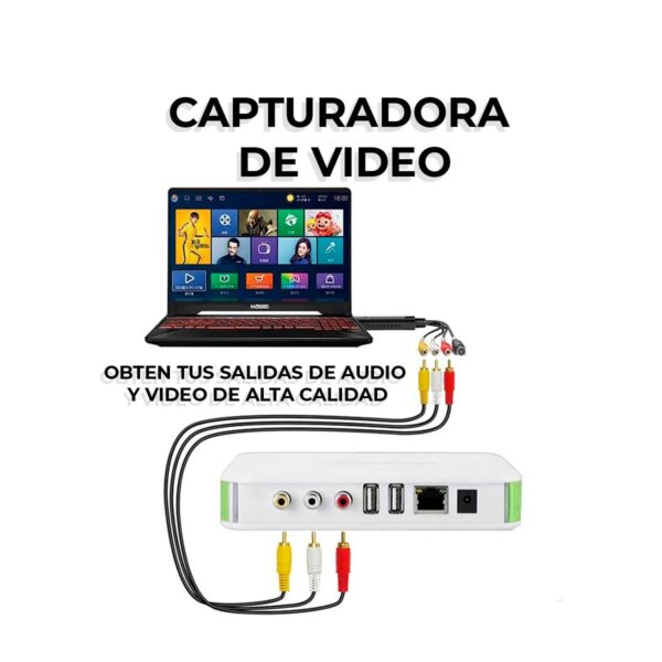 Capturadora De Audio y Video De RCA a USB