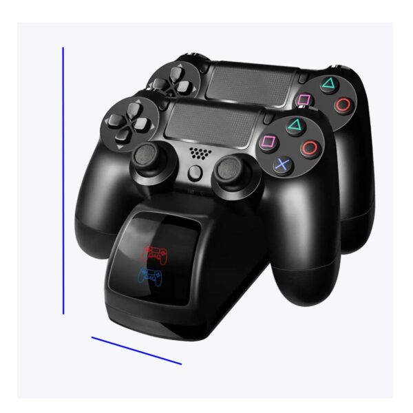 Estacion De Carga Para 2 Controles Inalambricos PS4