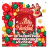 Kit Completo De Decoración Con Globos Para Navidad