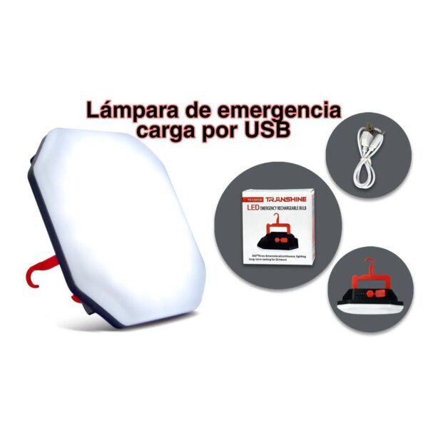 Lampara De Campamento Recargable Ultra Brillante 3 Modos de Luz