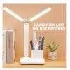Lampara De Escritorio Luz Led Doble Cabezal