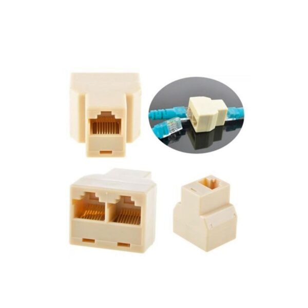 Adaptador Splitter Ethernet Rj45 1 Jack A 2 Jacks 8 Hilos