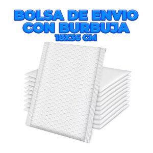 Paquete De 10 Bolsas Acolchadas Con Burbuja Para Envio 18cm X 36cm