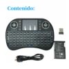 Mini Teclado Español Inalambrico USB 2.4Ghz Recargable Con TouchPad 2 en 1