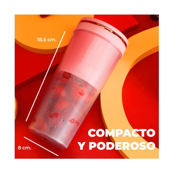 Vaso Licuadora Portatil Recargable Uso Personal 350ml