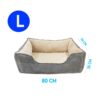 Cama Para Mascotas Acolchonada 80cm X 70cm