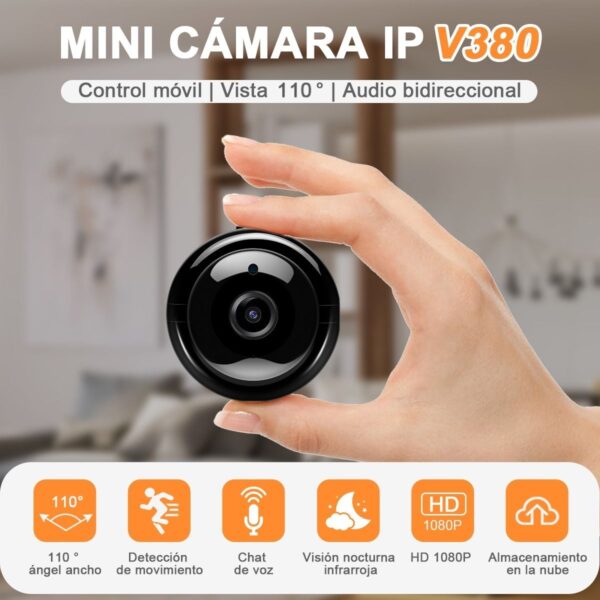 Mini Camara De Seguridad Wifi 720p HD Vision Nocturna Para Android O Iphone