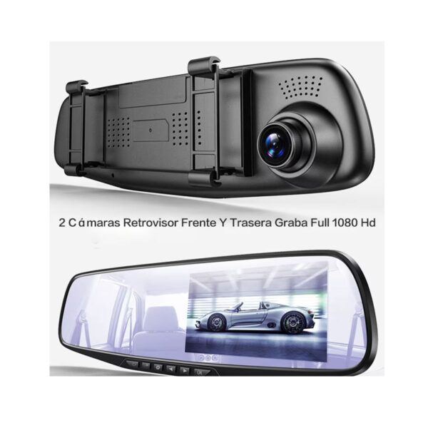 Retrovisor Pantalla Con Camara Frontal Mas Camara de Reversa