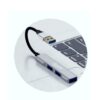 Hub USB 3 Puertos Para Computadora o Laptop Cuerpo de Aluminio