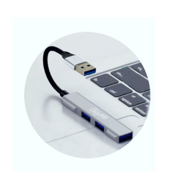 Hub USB 3 Puertos Para Computadora o Laptop Cuerpo de Aluminio