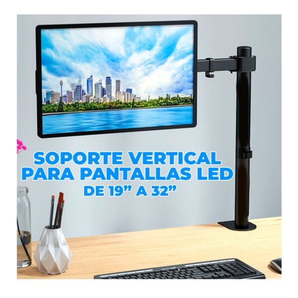 Soporte De Mesa o Escritorio Para 1 Monitor De 19 A 32 Pulgadas
