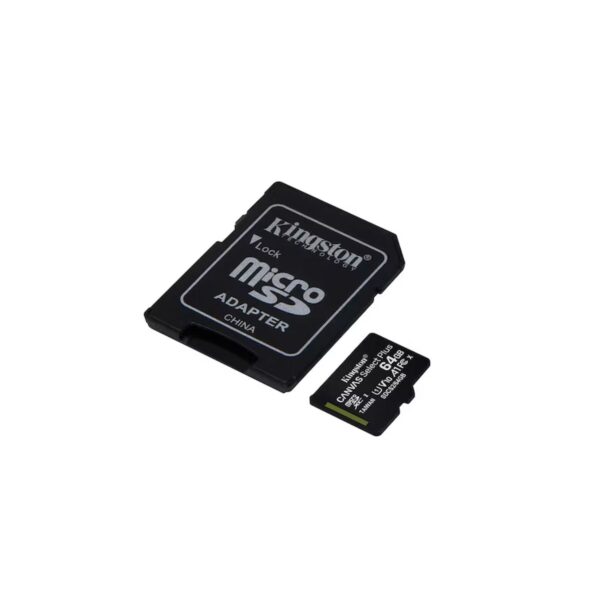Tarjeta de Memoria Kingston Canvas Select Plus 64GB MicroSDXC UHS-I Clase 10 con Adaptador
