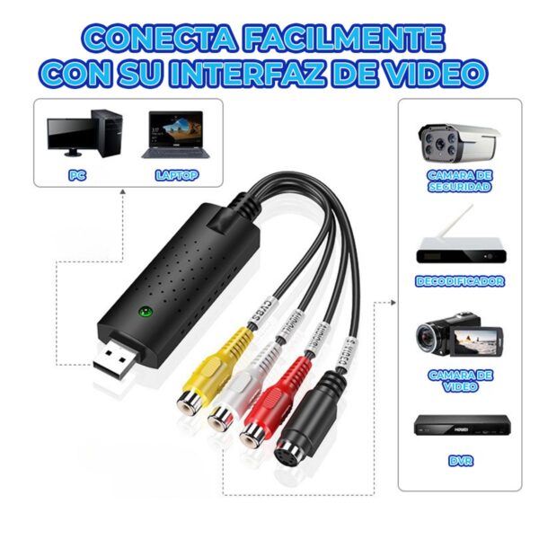 Capturadora De Audio y Video De RCA a USB