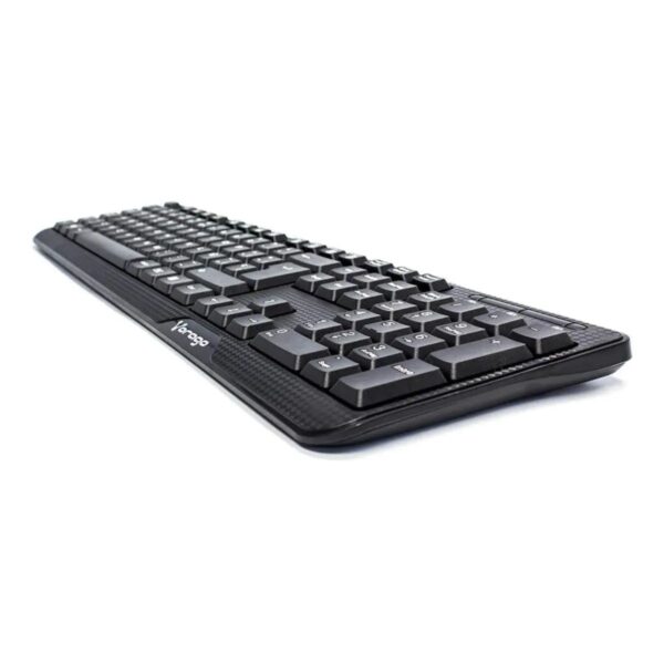 Teclado Vorago Multimedia Alámbrico USB Negro