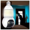 Cámara De Seguridad Tipo Foco De 2 Mp Y 2.4 Ghz 360° Inalámbrica Con Visión Nocturna