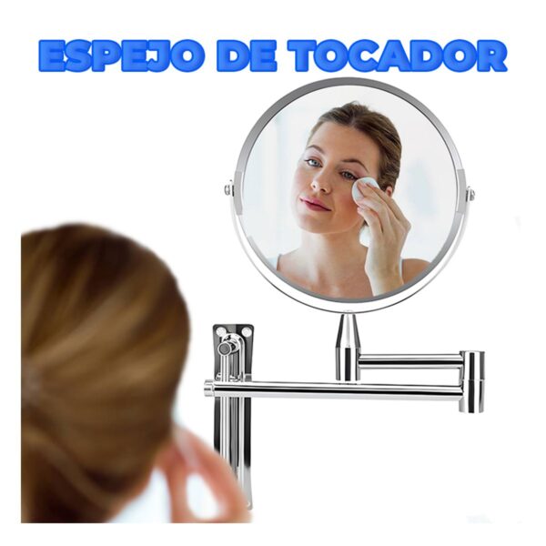 Espejo De Tocador Doble Cara Montaje En Pared