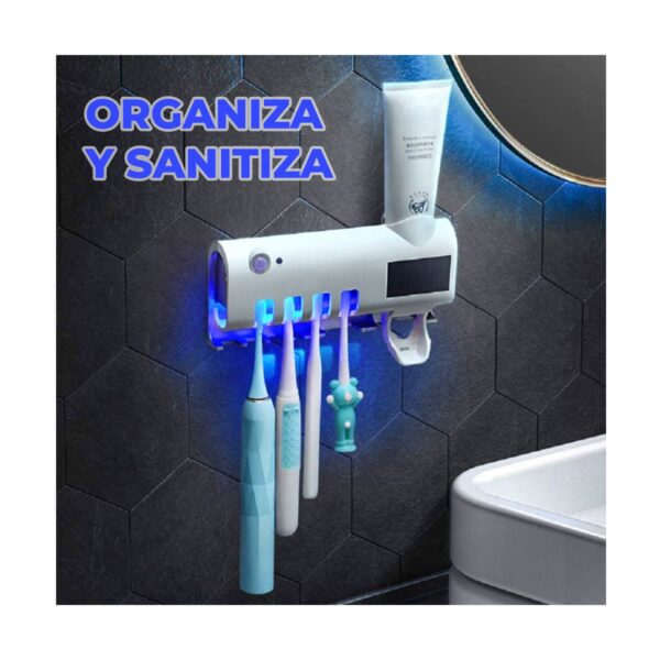 Esterilizador de Cepillo de Dientes con Dispensador de Pasta Dental