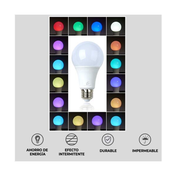 Foco LED RGB Con Control 5W
