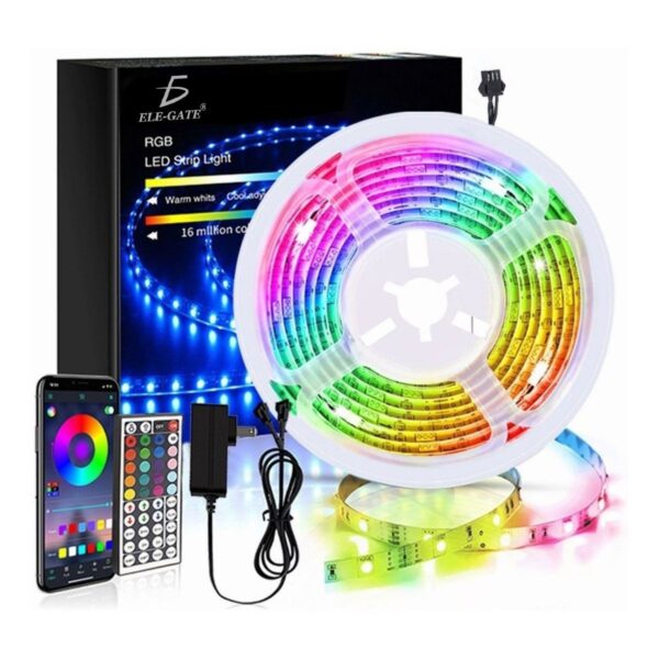 Tira De 10 Metros De Luces LED RGB Control por APP o IR