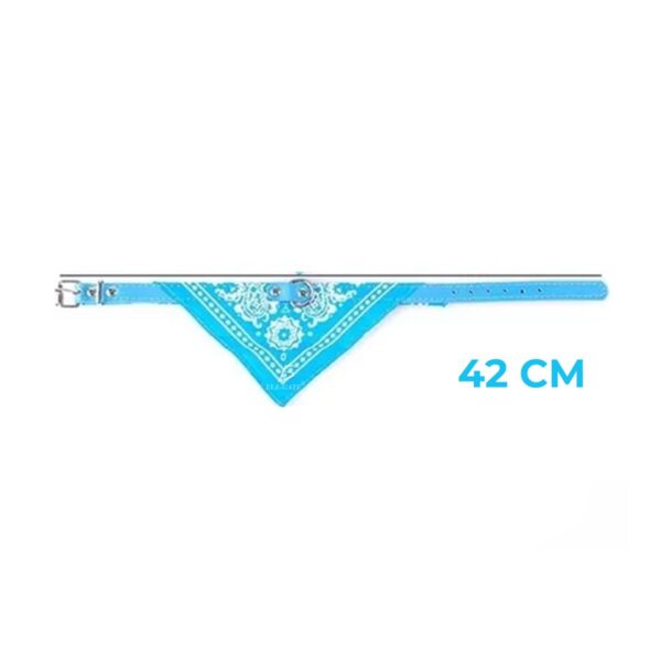 Collar Para Mascota Con Banda De Paliacate Talla L