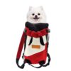 Mochila A 4 Patas Para Mascotas Chicas Roja