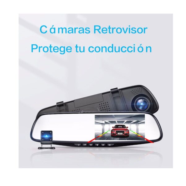 Retrovisor Pantalla Con Camara Frontal Mas Camara de Reversa